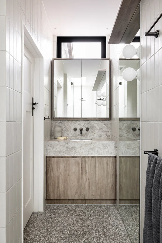 MEIR CURVAÉ DOUBLE TOWEL RAIL 800MM