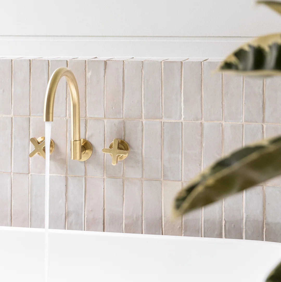 Cross - Assembly Taps - Brushed Brass