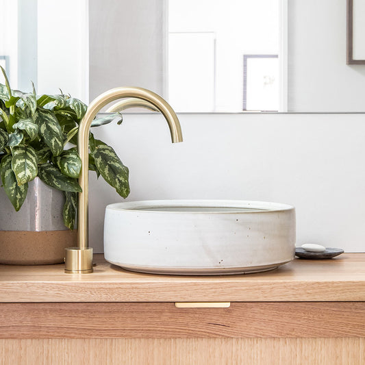 Gooseneck Hob Swivel Spout - Brushed Brass