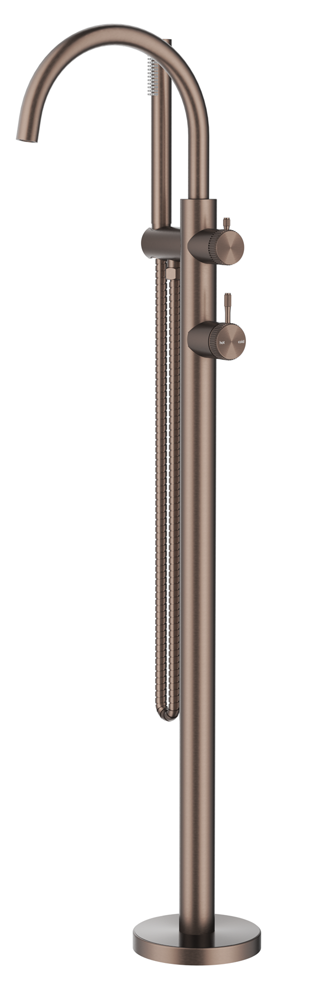 BELLA VISTA MICA FLUTED FREESTANDING BATH MIXER WITH HAND SHOWER- TRIM KIT ONLY