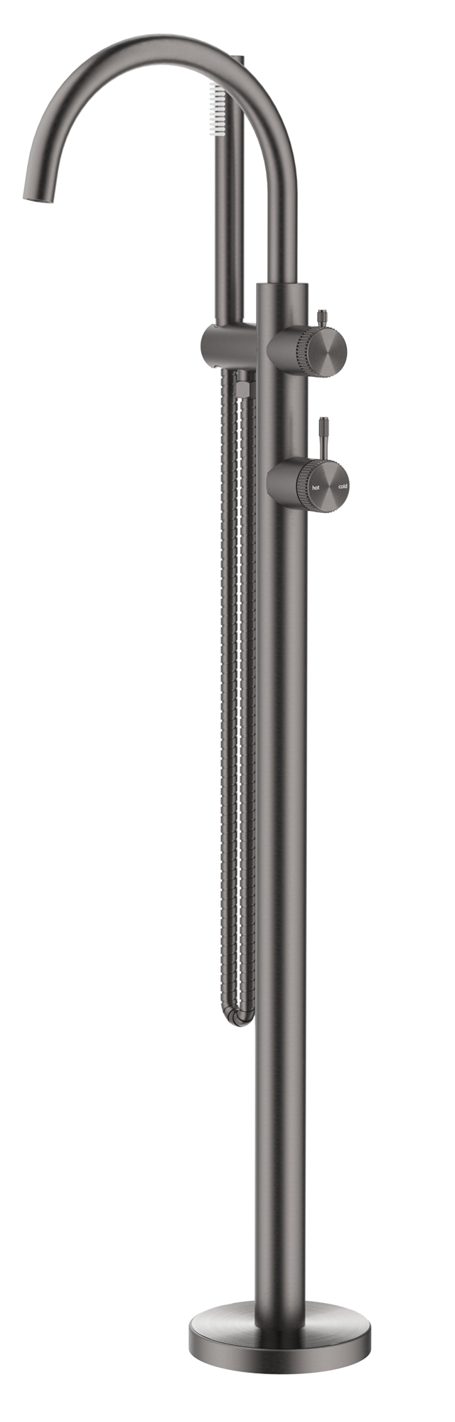 BELLA VISTA MICA FLUTED FREESTANDING BATH MIXER WITH HAND SHOWER- TRIM KIT ONLY