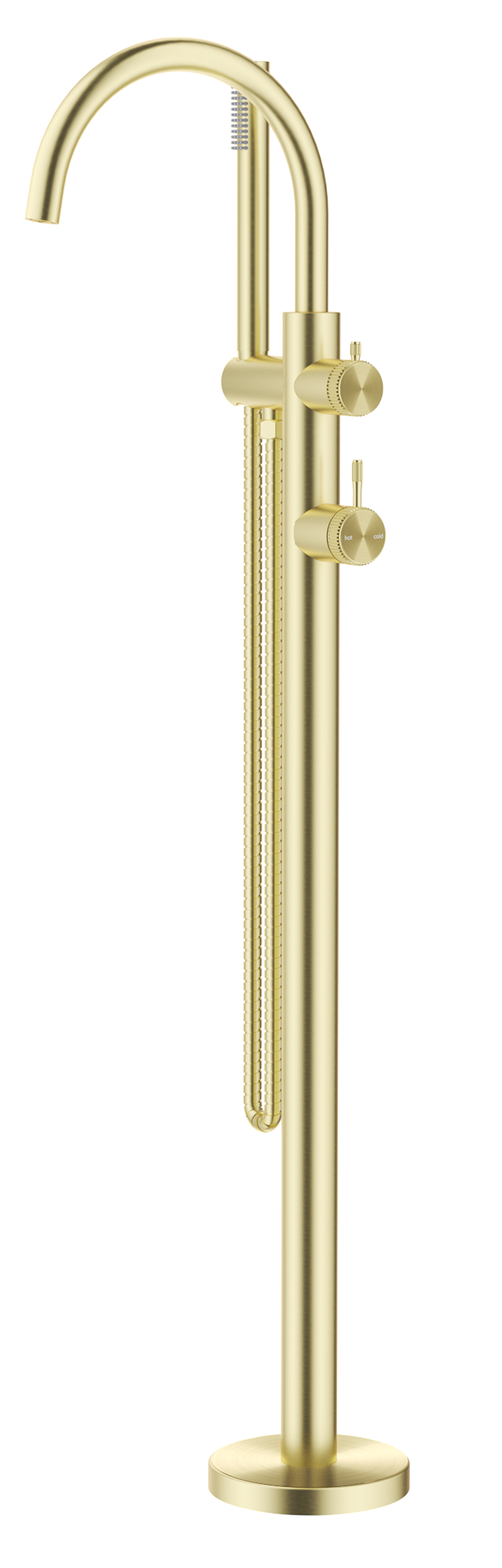 BELLA VISTA MICA FLUTED FREESTANDING BATH MIXER WITH HAND SHOWER- TRIM KIT ONLY