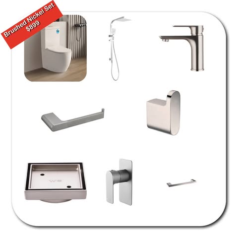 Brushed Nickel Set