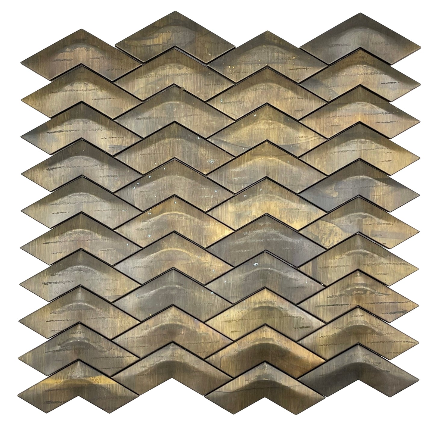 ANTIQUE COPPER CHEVRON 3D