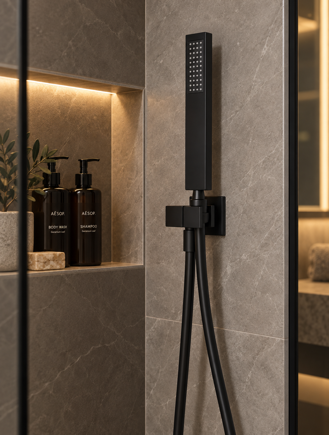 MEIR SQUARE SHOWER ON BRACKET