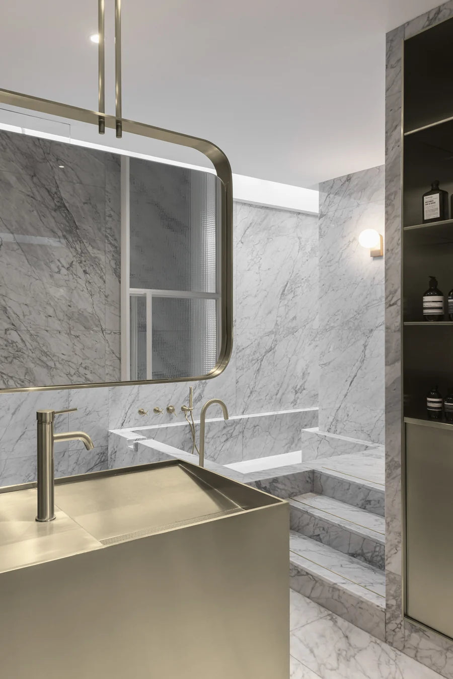 MEIR PICCOLA TALL BASIN MIXER TAP WITH 130MM SPOUT