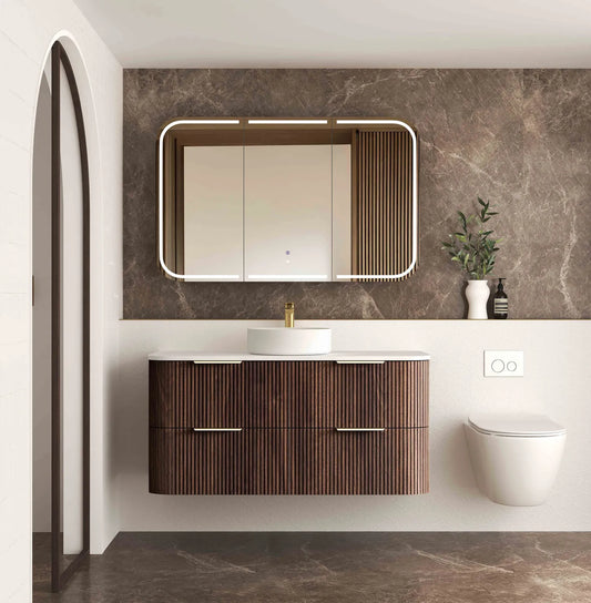 Havana Walnut Wall Hung Vanity