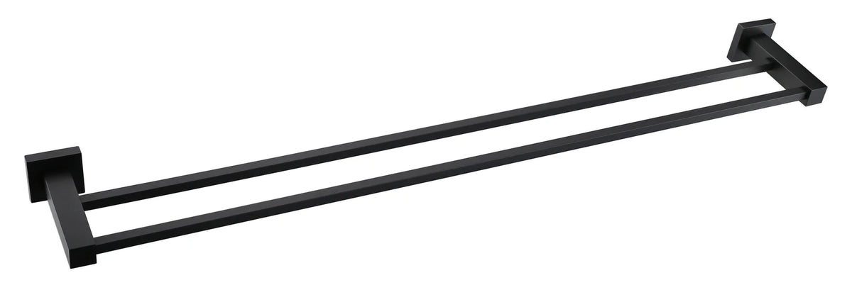 MEIR SQUARE DOUBLE TOWEL RAIL 600MM