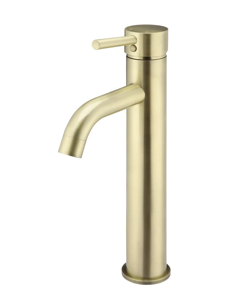 MEIR ROUND TALL BASIN MIXER CURVED