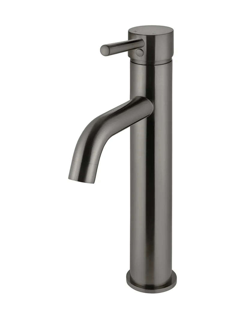 MEIR ROUND TALL BASIN MIXER CURVED