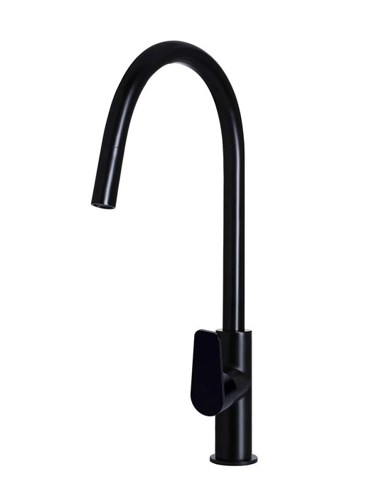 MEIR ROUND PADDLE PICCOLA PULL OUT KITCHEN MIXER TAP
