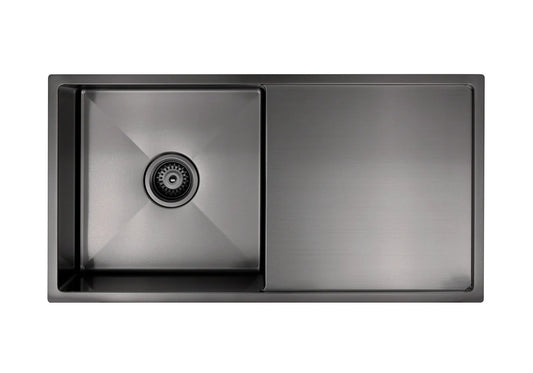 MEIR LAVELLO KITCHEN SINK - SINGLE BOWL & DRAINBOARD 840 X 440 - PVD