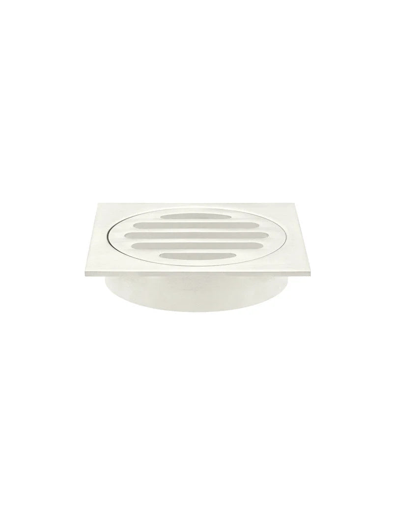 MEIR SQUARE FLOOR GRATE SHOWER DRAIN 80MM OUTLET