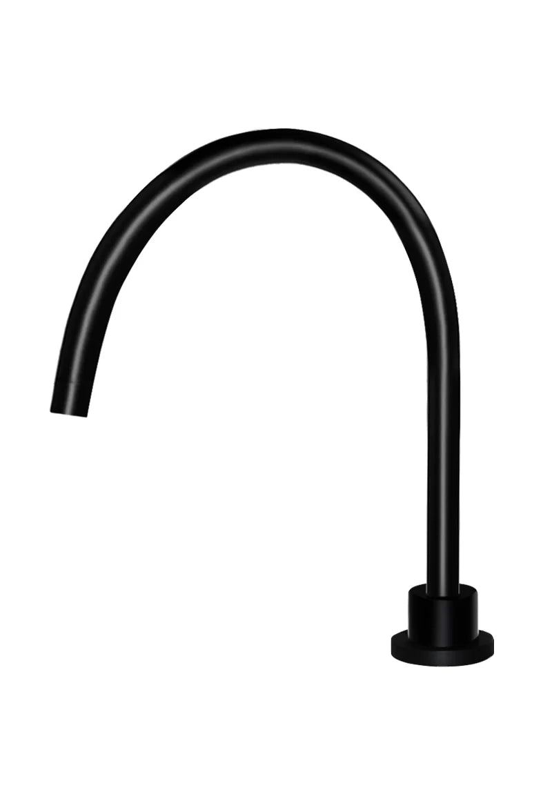 MEIR ROUND GOOSENECK HIGH-RISE SWIVEL HOB SPOUT