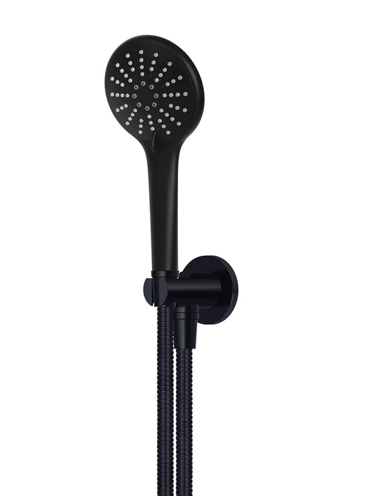 MEIR ROUND THREE FUNCTION HAND SHOWER ON FIXED BRACKET