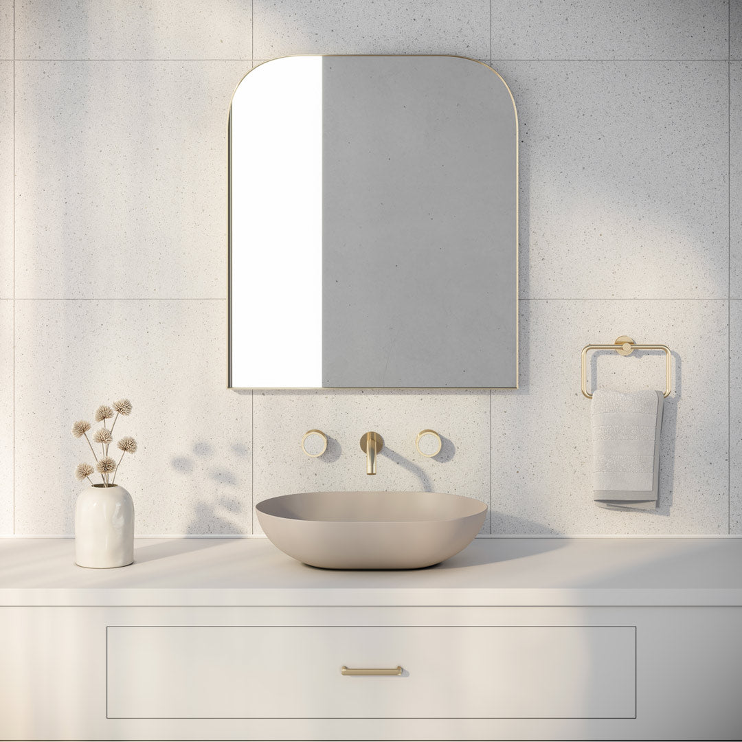 Pixi Tile Insert Assembly Taps - Brushed Brass