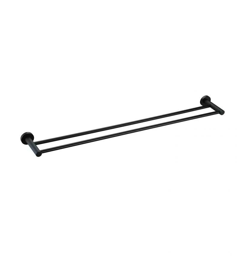 MEIR ROUND DOUBLE TOWEL RAIL 600MM