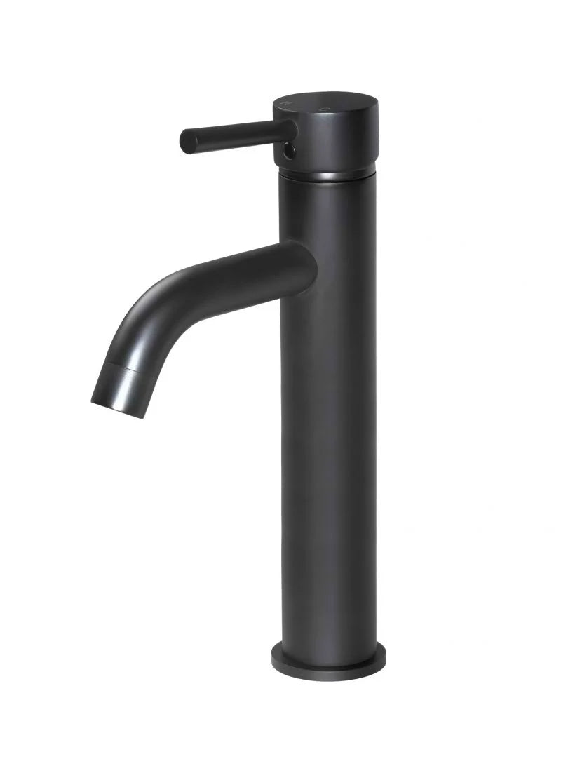 MEIR ROUND TALL BASIN MIXER CURVED